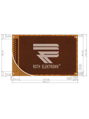 Roth Elektronik - RE317-HP - Laboratory card Phenol hard-paper FR2, RE317-HP, Roth Elektronik