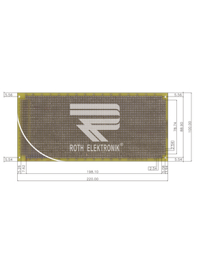 Roth Elektronik - RE332-LF - Laboratory card FR4 epoxy heat tin-plated, RE332-LF, Roth Elektronik