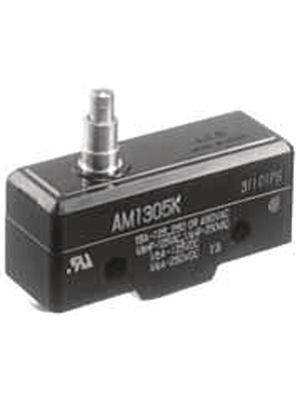 Panasonic - AM1305F - Micro switch 3 AAC Plunger, long N/A 1 change-over (CO), AM1305F, Panasonic