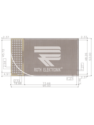 Roth Elektronik - RE435-LF - Laboratory card FR4 Epoxide + chem. Sn, RE435-LF, Roth Elektronik