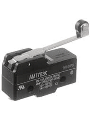 Panasonic - AM1703F - Micro switch 3 AAC Roller lever N/A 1 change-over (CO), AM1703F, Panasonic