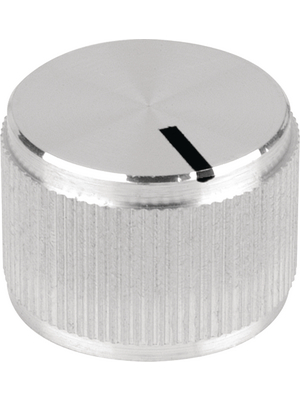 Mentor - 5553.6612 - Rotary knob with line aluminium 20 mm, 5553.6612, Mentor
