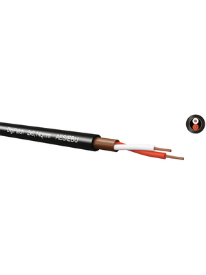 Kabeltronik - DIGIPATCH 2X0,14 MM2 - Audio cable   2 x0.14 mm2 black, DIGIPATCH 2X0,14 MM2, Kabeltronik