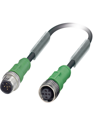 Phoenix Contact - SAC-5P-M12MS/1,5-PUR/M12FS - Sensor cable M12 Plug M12 Socket 1.50 m, SAC-5P-M12MS/1,5-PUR/M12FS, Phoenix Contact