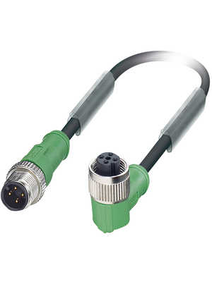Phoenix Contact - SAC-4P-M12MS/3,0-PUR/M12FR - Sensor cable M12 Plug M12 (90) Socket 3.00 m, SAC-4P-M12MS/3,0-PUR/M12FR, Phoenix Contact