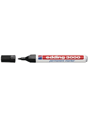 Edding - jan-3000 - EDDING permanent marker 3000 black, jan-3000, Edding