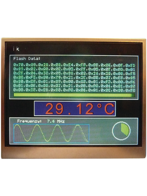 Display Elektronik - DEM 320240A TMH-PW-N - TFT display 3.5" 320 x 240 Pixel, DEM 320240A TMH-PW-N, Display Elektronik