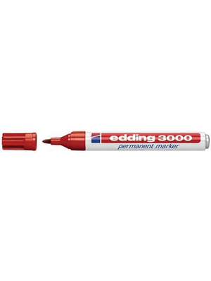 Edding - FEB-3000 - EDDING permanent marker 3000 red, FEB-3000, Edding