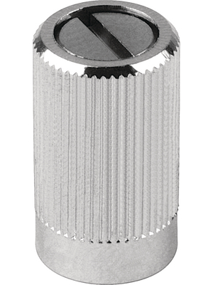 Mentor - 487.3 - Rotary knob brass / chrome-plated 8 mm, 487.3, Mentor
