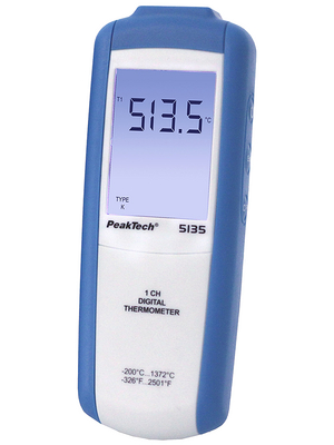 PeakTech - PeakTech 5135 - Thermometer 1x -200...+1372 C, PeakTech 5135, PeakTech