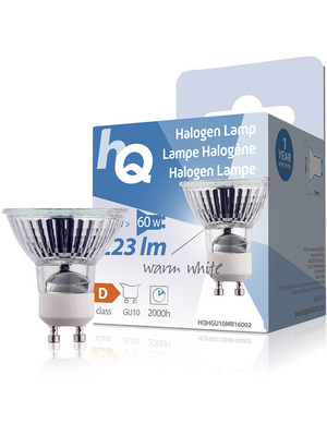 HQ - HQHGU10MR16005 - Halogen lamp 230 VAC 50 W GU10, HQHGU10MR16005, HQ