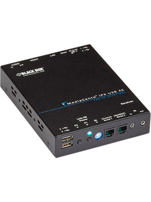 Black Box - VX-HDMI-4K-RX - MediaCento IPX 4K Receiver, IPX / 4K / HDMI / USB / PoE, VX-HDMI-4K-RX, Black Box