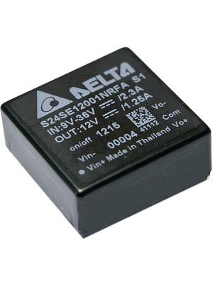 Delta-Electronics - S24DE120R8PDFA - DC/DC converter 9...36 VDC 12 VDC, S24DE120R8PDFA, Delta-Electronics