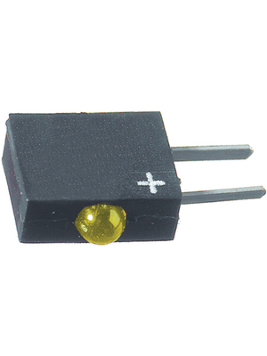 Dialight - 555-2401F - PCB LED 2 mm round yellow standard, 555-2401F, Dialight