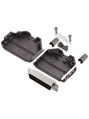 Encitech Connectors - DPPK25-BK-HDP44-K - D-Sub HD connector kit 44P, DPPK25-BK-HDP44-K, Encitech Connectors