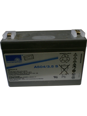 Exide - A504 / 3,5 S - 铅酸电池4 V 3.5 Ah，A504 / 3,5 S，Exide