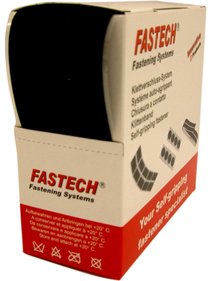 Fastech - B50-SK-H-999905 - Self-adhesive hook fasteners black 5.0 m x50 mm, B50-SK-H-999905, Fastech