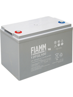 Fiamm - 12 FGL100 - Lead-acid battery 12 V 100 Ah, 12 FGL100, Fiamm