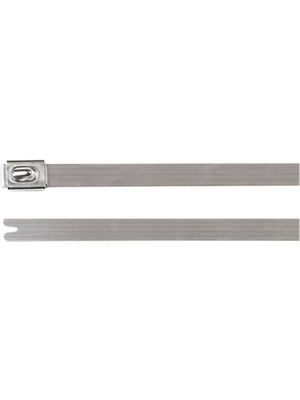 HellermannTyton - MBT14H SS316 ML 50 - Cable ties Stainless Steel 316, 362 mm x 7.9 mm - Single ball bearing lock, MBT14H SS316 ML 50, HellermannTyton