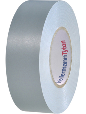HellermannTyton - HTAPE-FLEX1000+19X20 PVC GY - PVC Insulation Tape grey 19 mmx20 m, HTAPE-FLEX1000+19X20 PVC GY, HellermannTyton