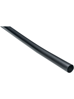 HellermannTyton - TA37 12-4 PO-X BK 25 - Heat-shrink tubing black 12 mm x 4 mm x 1.2 m - 3:1, TA37 12-4 PO-X BK 25, HellermannTyton