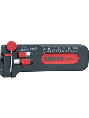 Knipex - 12 80 040 SB - Stripping tool 0.4...0.12 mm, 12 80 040 SB, Knipex