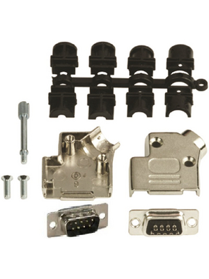 MH Connectors - MHD45ZK9-DB9P-K - D-Sub plug kit 9P, MHD45ZK9-DB9P-K, MH Connectors