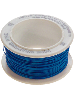 OK Industries - R-30B-0050 - Wire-wrap wire KYNAR 0.05 mm2 blue, R-30B-0050, OK Industries