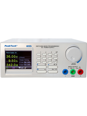 PeakTech - PEAKTECH 1895 - Laboratory Power Supply 1...36 VDC 10 A, Programmable, PEAKTECH 1895, PeakTech