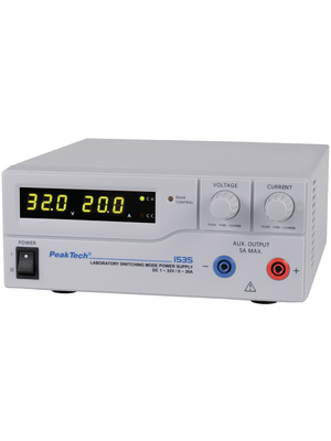 PeakTech - PeakTech 1535 - Laboratory Power Supply 1 Ch. 1...32 VDC 20 A, Programmable, PeakTech 1535, PeakTech