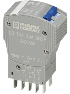 Phoenix Contact - CB TM2 0.5A F1 P - Circuit Breaker 0.5 A 2, CB TM2 0.5A F1 P, Phoenix Contact