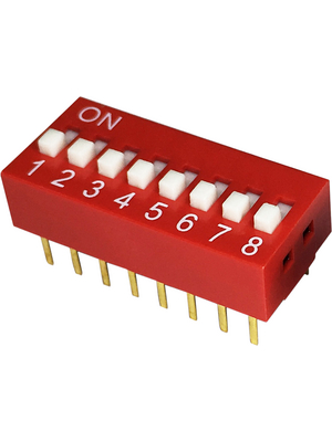 RND Components - RND 210-00161 - DIP switch 8P, RND 210-00161, RND Components