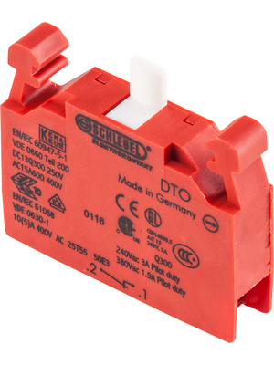Schlegel Elektrokontakt - DTO - Modular contact block red 1 break contact (NC), DTO, Schlegel Elektrokontakt
