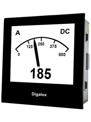 TDE Instruments - DPM72-PP - Graphical DIN panel meter, Digalox, USB, 0/4...20 mADC, 60 mVDC, DPM72-PP, TDE Instruments