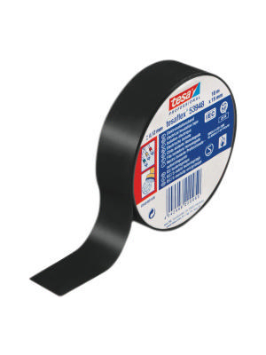 Tesa - 53948 15MM X 10 M BLACK - Electrical insulation tape black 15 mmx10 m, 53948 15MM X 10 M BLACK, Tesa
