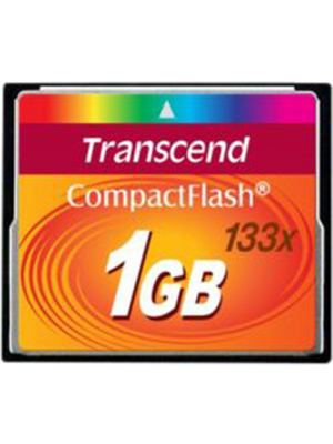 Transcend - TS1GCF133 - CompactFlash Card 1 GB, TS1GCF133, Transcend