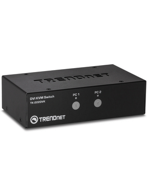 Trendnet - TK-222DVK - KVM Switch DVI 2-Port kit DVI-D / DVI-I USB, TK-222DVK, Trendnet