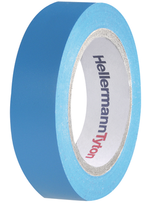HellermannTyton - HTAPE-FLEX15BU-15X10 - PVC Insulation Tapes, HelaTape Flex 15 blue 15 mmx10 m PU=Reel, HTAPE-FLEX15BU-15X10, HellermannTyton