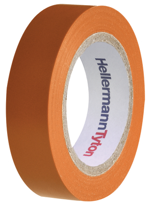 HellermannTyton - HTAPE-FLEX15OG-15X10 - Electrical Tapes PVC orange 15 mmx10 m PU=Reel, HTAPE-FLEX15OG-15X10, HellermannTyton