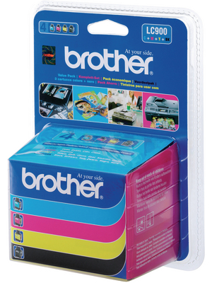Brother - LC-900VALBP - CMYBK ink value pack LC-900VALBP Cyan / magenta / yellow / black, LC-900VALBP, Brother