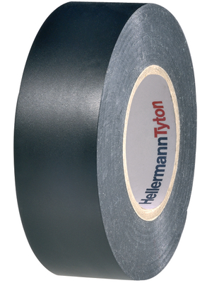 HellermannTyton - 710-00155 - PVC insulation tape black 19 mmx20 m, 710-00155, HellermannTyton