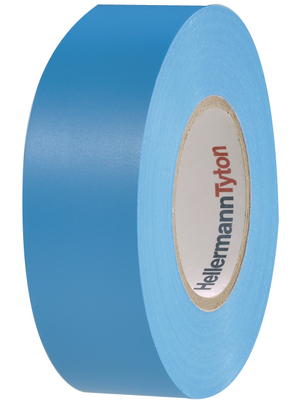 HellermannTyton - HTAPE-FLEX15BU19X20M - PVC Insulation Tape blue 19 mmx20 m, HTAPE-FLEX15BU19X20M, HellermannTyton