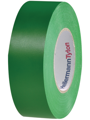 HellermannTyton - HTAPE-FLEX15GN-19X25 - PVC Insulation Tapes, HelaTape Flex 15 green 19 mmx25 m PU=Reel, HTAPE-FLEX15GN-19X25, HellermannTyton