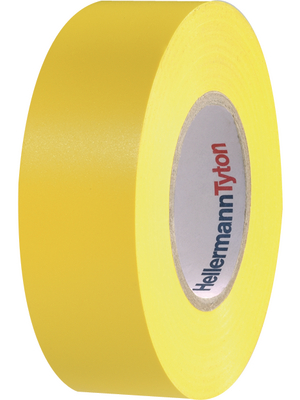 HellermannTyton - HTAPE-FLEX15YE19X20M - PVC Insulation Tape yellow 19 mmx20 m, HTAPE-FLEX15YE19X20M, HellermannTyton