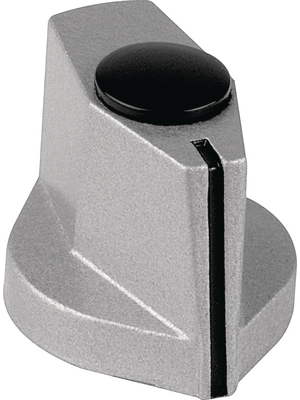 Mentor - 499.60 - Aluminium pointer knob with line aluminium 19.5 mm, 499.60, Mentor