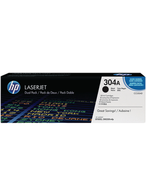 Hewlett Packard (DAT) - CC530AD - Toner duopack 304A black, CC530AD, Hewlett Packard (DAT)