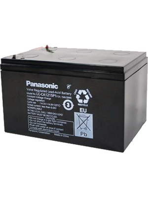 Panasonic Automotive & Industrial Systems - LC-CA1215P1 - Lead-acid battery 12 V 15 Ah, LC-CA1215P1, Panasonic Automotive & Industrial Systems