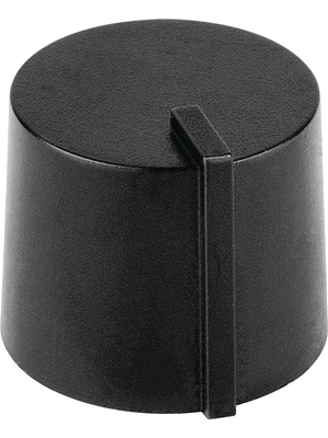 Mentor - 4458.6317 - Rotary knob with indicator line black 17 mm, 4458.6317, Mentor