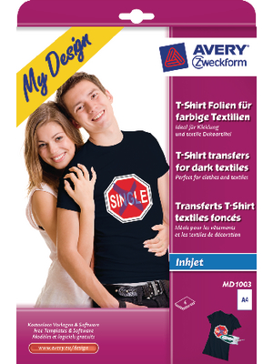 Avery Zweckform - MD1003 - Textile transfer for coloured fabrics, MD1003, Avery Zweckform
