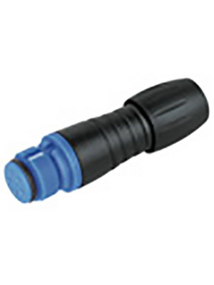 Binder - 99 9206 060 03 - Cable socket 3-pole blue Poles=3, 99 9206 060 03, Binder